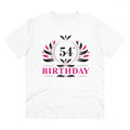 Generic Men's PC Cotton 54th Birthday Printed T Shirt (Color: White, Thread Count: 180GSM)
