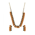 Generic Women's Elegent Laxmi Coin Shape Jewellery Chowker Set (Green, Free Size)