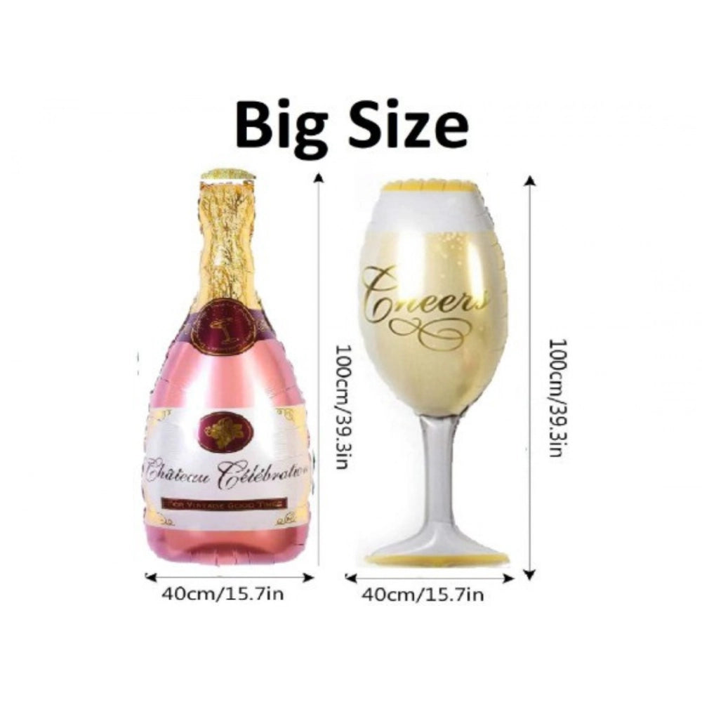 Generic 15Th Anniversary Rose Gold Foil Balloons With Happy Decoration Items Set (Rose Gold)