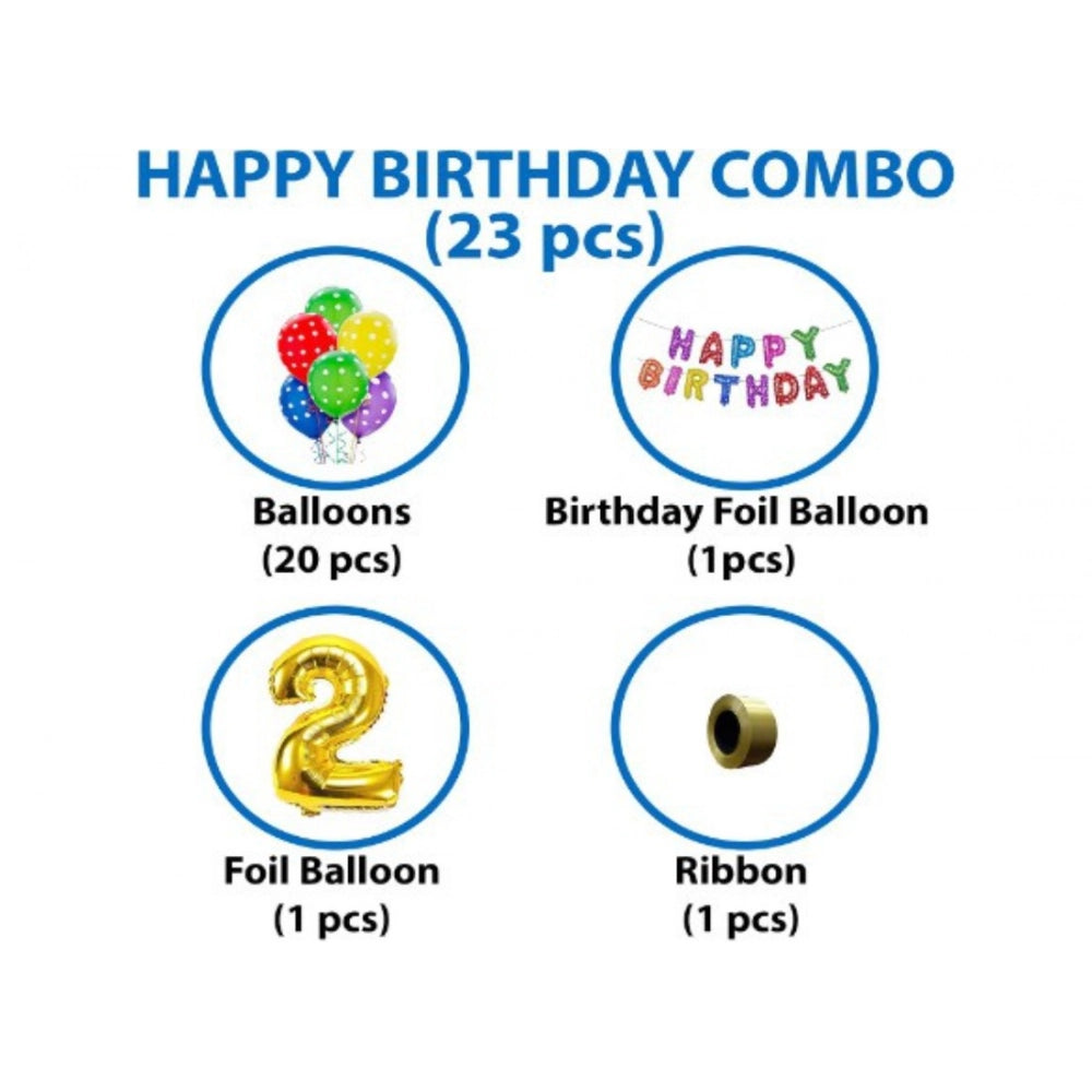 Generic 2Nd Birthday Decoration Items For Boys Or Girls (Multicolor)