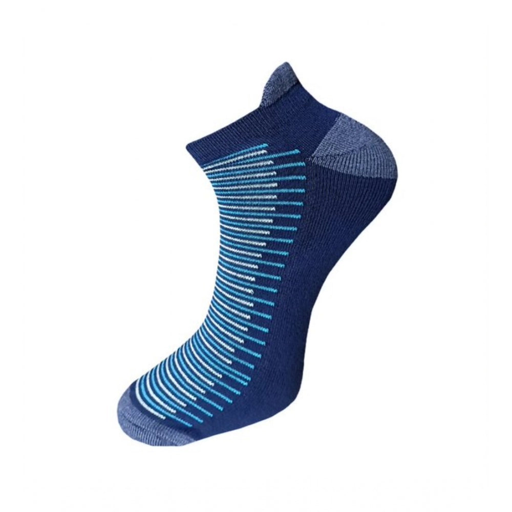Generic 3_Pair Set Unisex Casual Cotton Striped Ankle Length Socks (Multicolor)