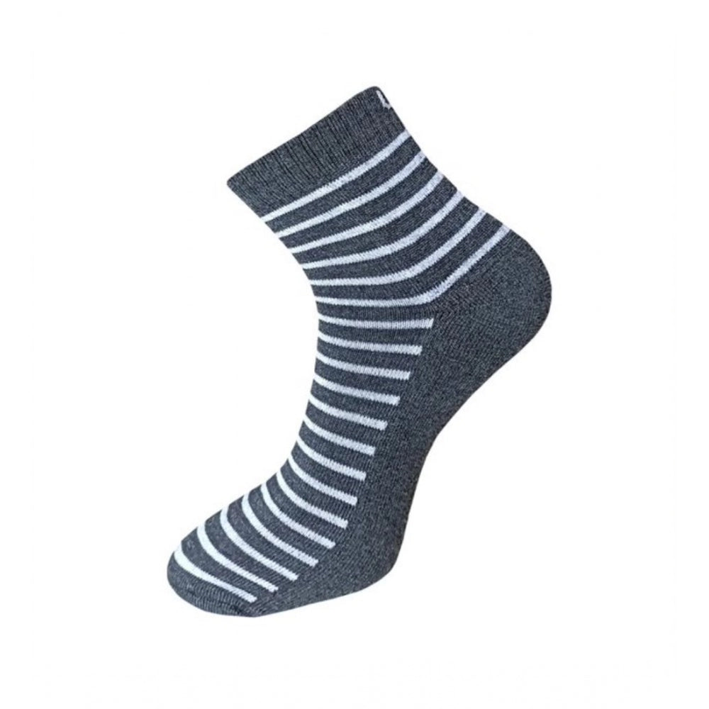 Generic 3_Pair Set Unisex Casual Cotton Printed Ankle Length Socks (Multicolor)