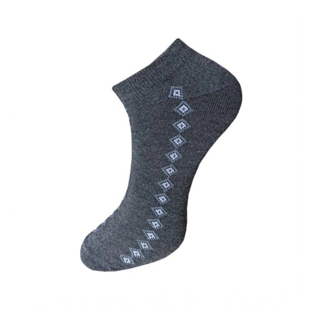Generic 3_Pair Set Unisex Casual Cotton Printed Ankle Length Socks (Multicolor)