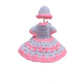 Generic Laddu Gopal Tharad Dress Size: 0 To 6 (White-Baby Pink)