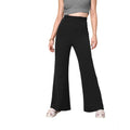 Generic Women's Polyester Cow Pattern Pant (Black)
