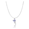 Generic Women's Stainless Steel Butterfly Dailywear Pendent Delicate Chain (Silver Plated)