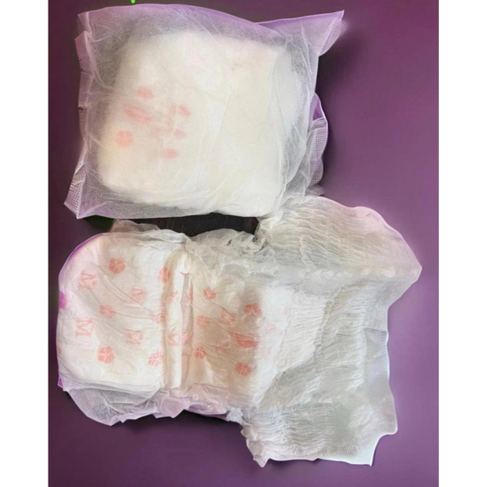 Generic Pack of_10 Pcs Cotton Disposable Lady Period Pants Sanitary Napkin (White)