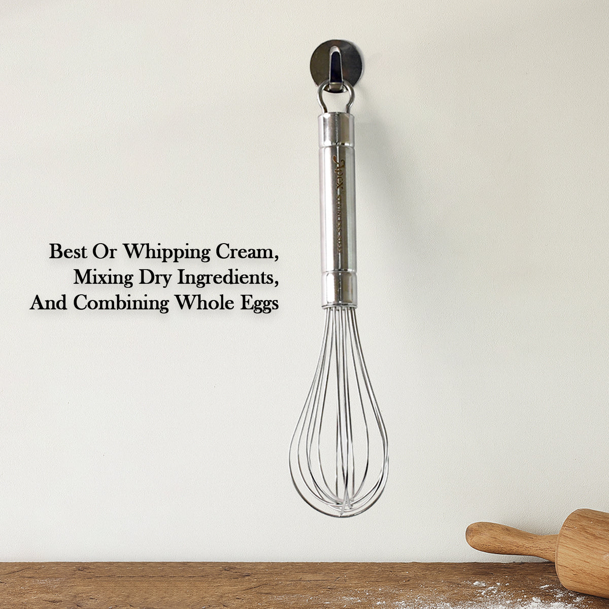 Apex Stainless Steel Small Hand Whisk (1 Pc)