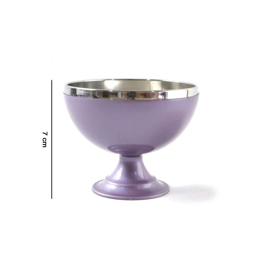 6 Pc Stainless Steel Dessert Bowl Cup Set With Stand