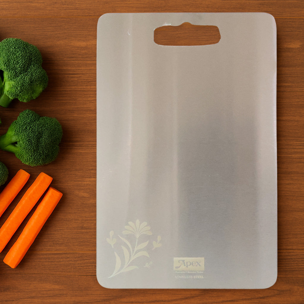 Apex Stainless Steel Multipurpose Small Chopping Cutting Board (210x320mm  1 Pc)