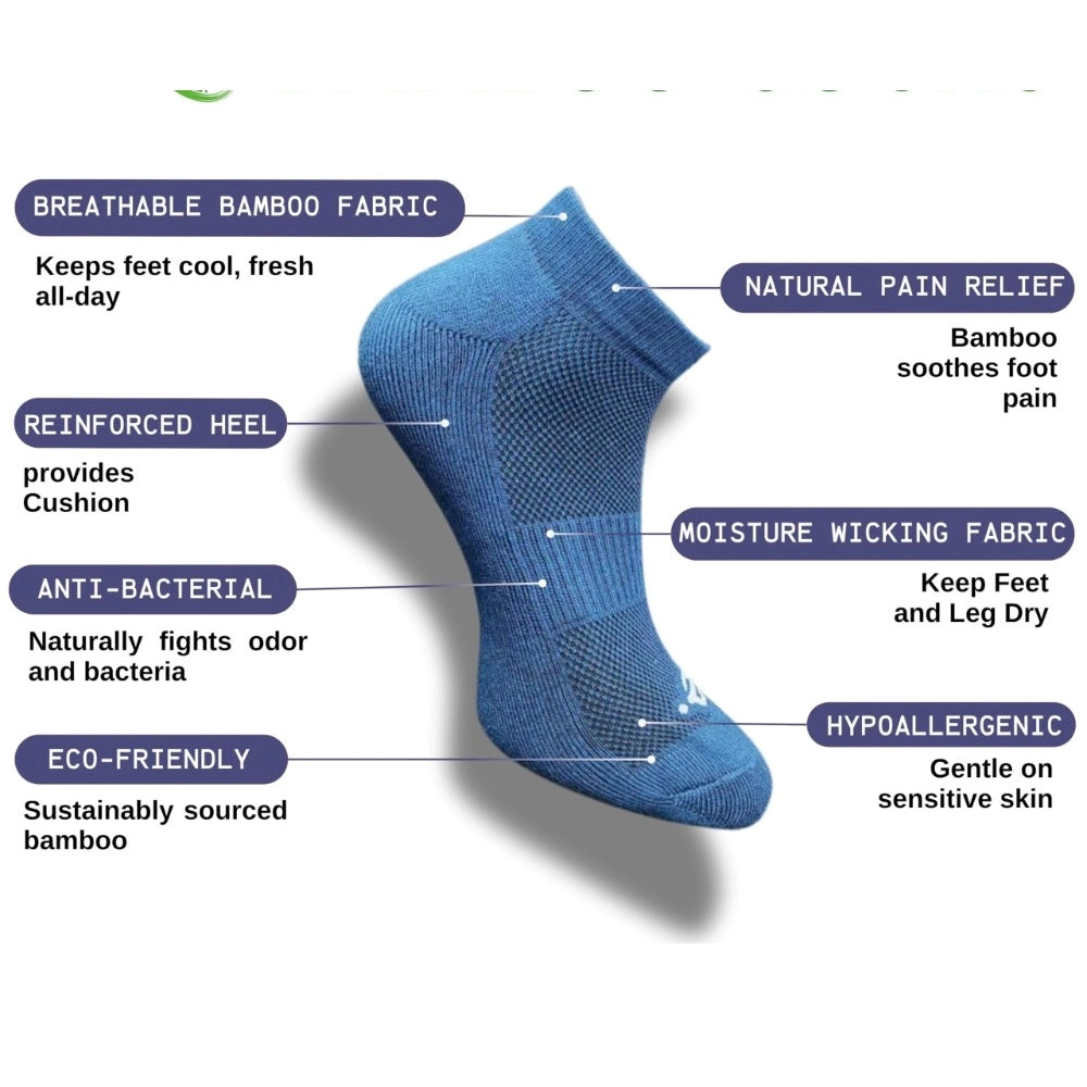 Generic 3_Pair Set Unisex Casual Cotton Printed Low Cut Socks (Multicolor)