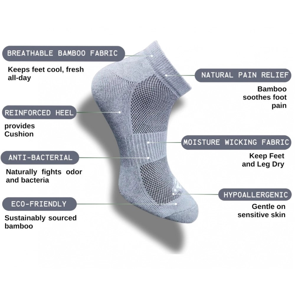 Generic 3_Pair Set Unisex Casual Cotton Printed Low Cut Socks (Multicolor)