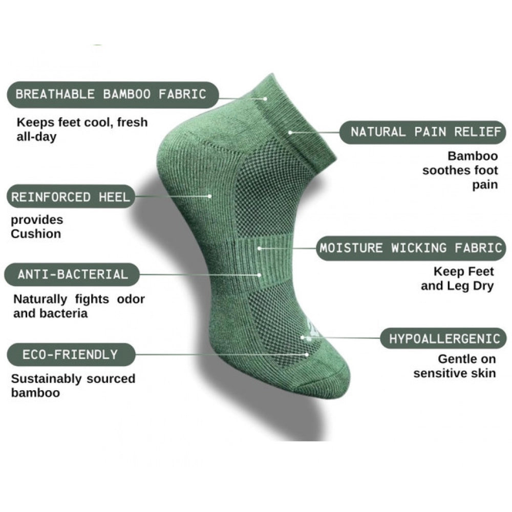 Generic 3_Pair Set Unisex Casual Cotton Printed Low Cut Socks (Multicolor)