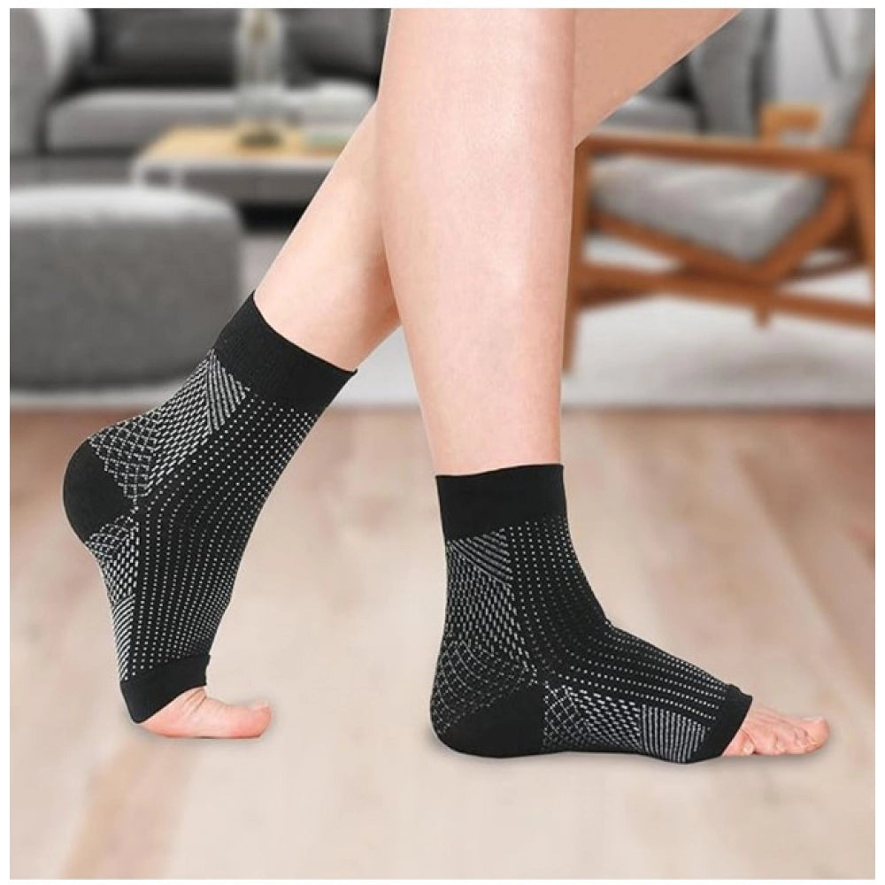 Generic 3_Pair Set Unisex Casual Cotton Printed Ankle Length Support Socks (Multicolor)