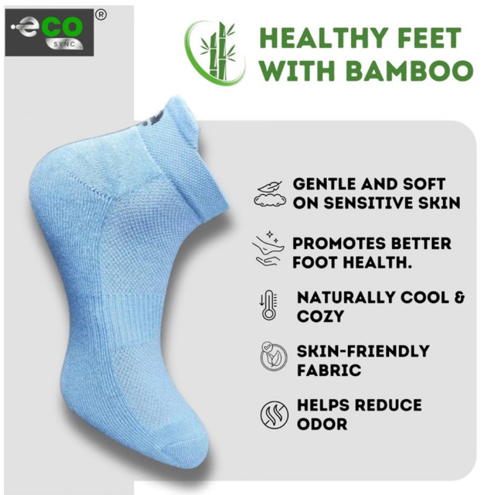 Generic 4_Pair Set Unisex Casual Bamboo Cotton Printed Ankle Length Socks (Multicolor)