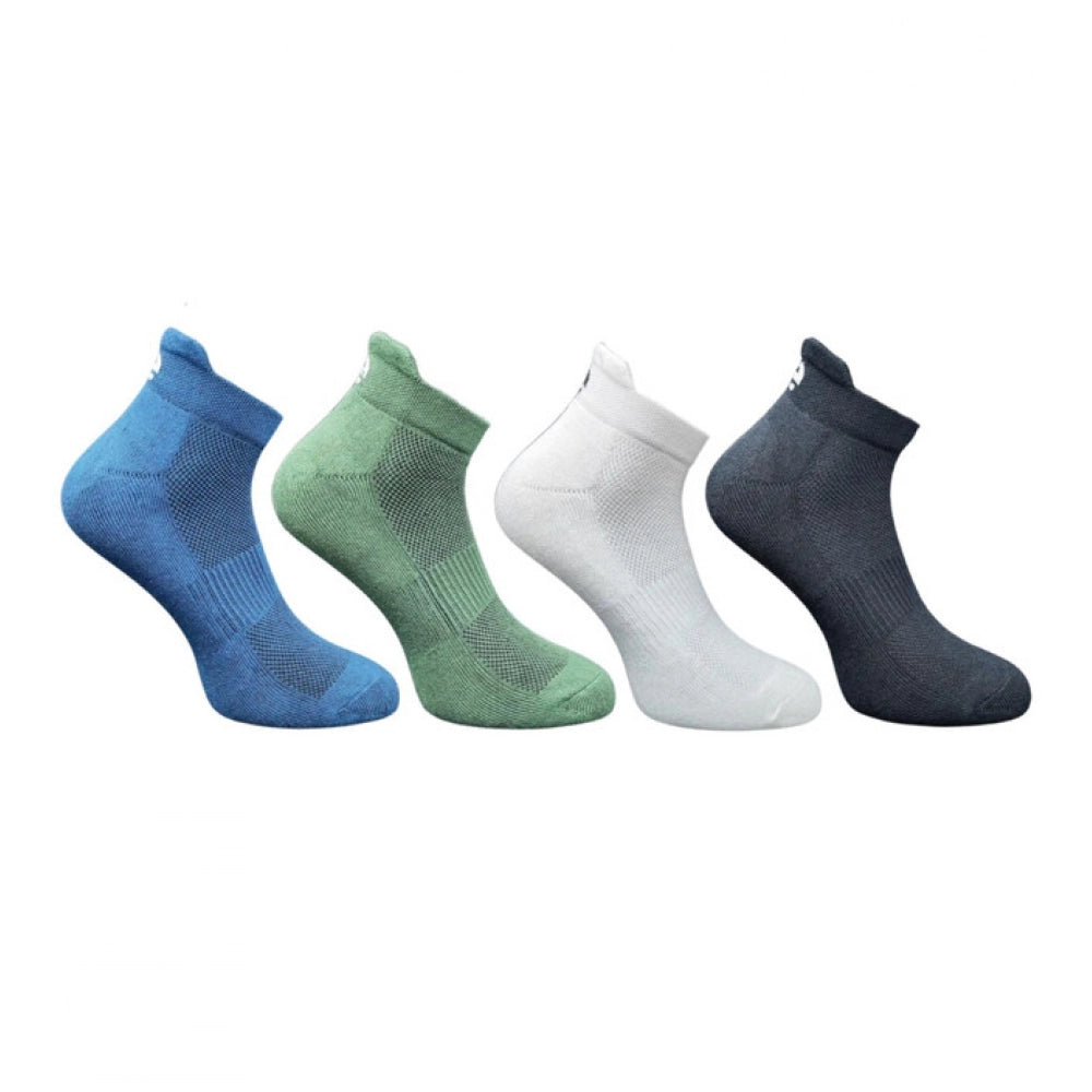 Generic 4_Pair Set Unisex Casual Bamboo Cotton Printed Ankle Length Socks (Multicolor)