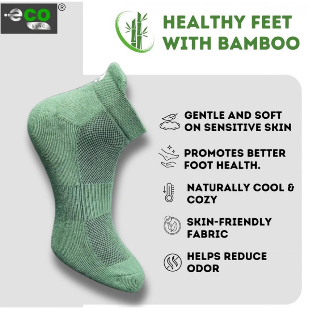 Generic 4_Pair Set Unisex Casual Bamboo Cotton Printed Ankle Length Socks (Multicolor)