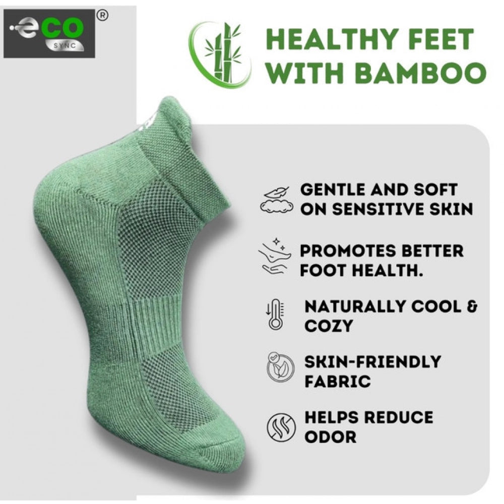 Generic 4_Pair Set Unisex Casual Bamboo Cotton Printed Ankle Length Socks (Multicolor)