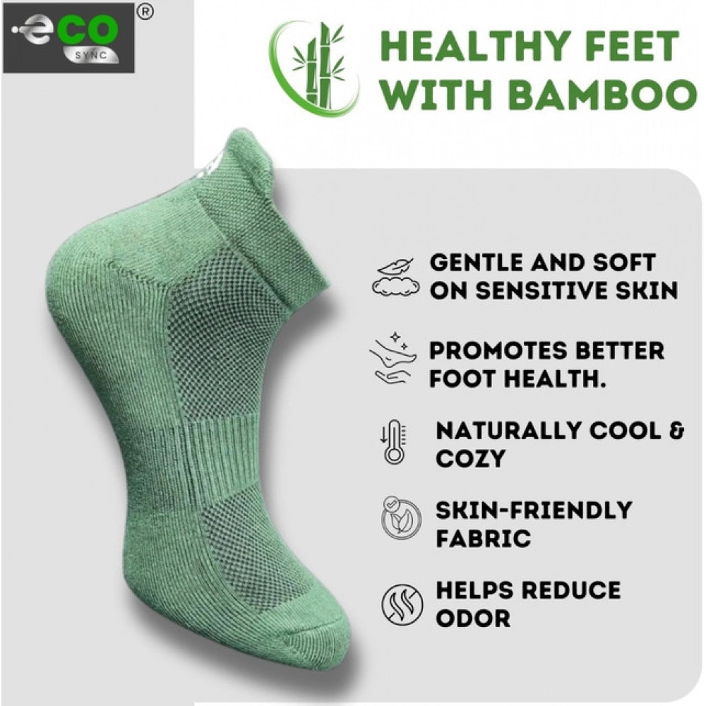 Generic 4_Pair Set Unisex Casual Bamboo Cotton Printed Ankle Length Socks (Multicolor)