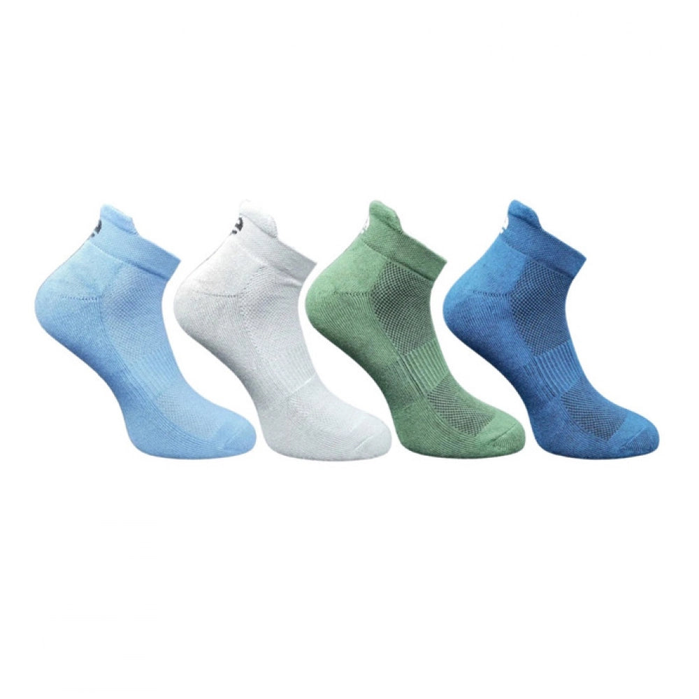 Generic 4_Pair Set Unisex Casual Bamboo Cotton Printed Ankle Length Socks (Multicolor)