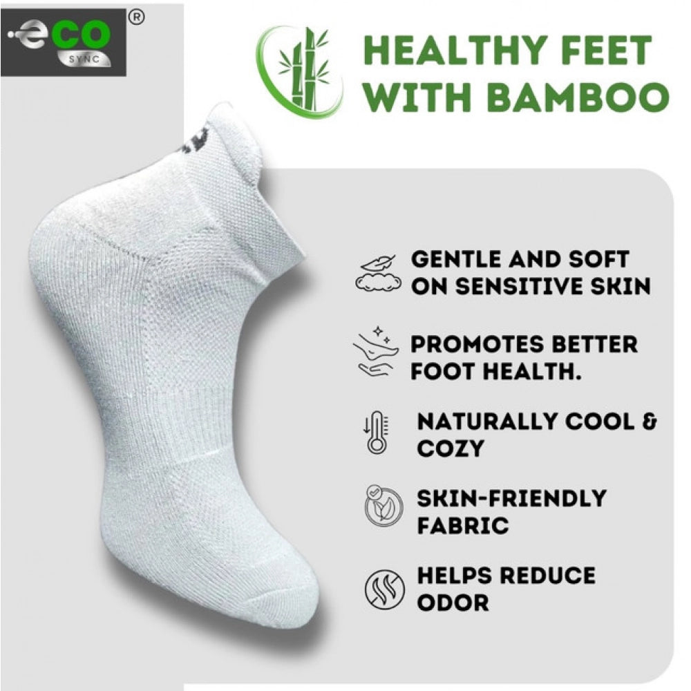 Generic 4_Pair Set Unisex Casual Bamboo Cotton Printed Ankle Length Socks (Multicolor)