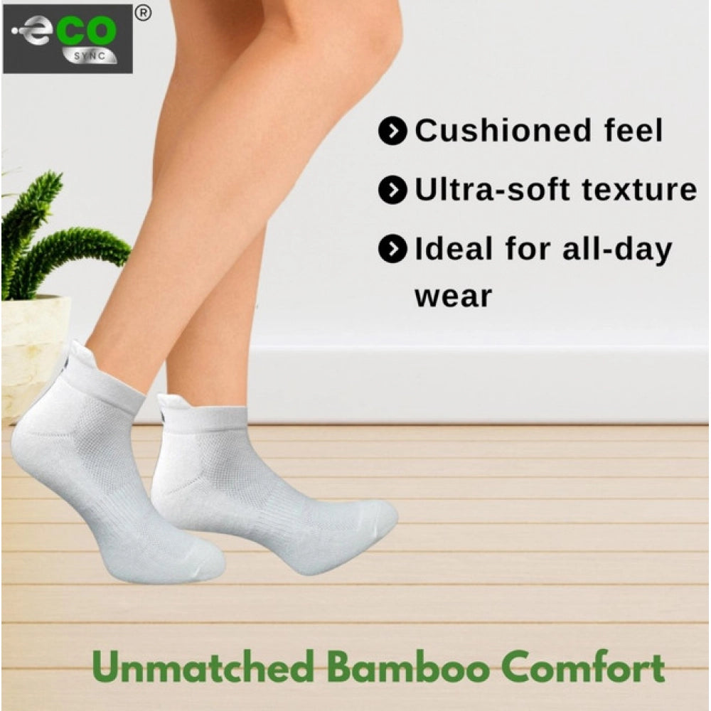 Generic 4_Pair Set Unisex Casual Bamboo Cotton Printed Ankle Length Socks (Multicolor)