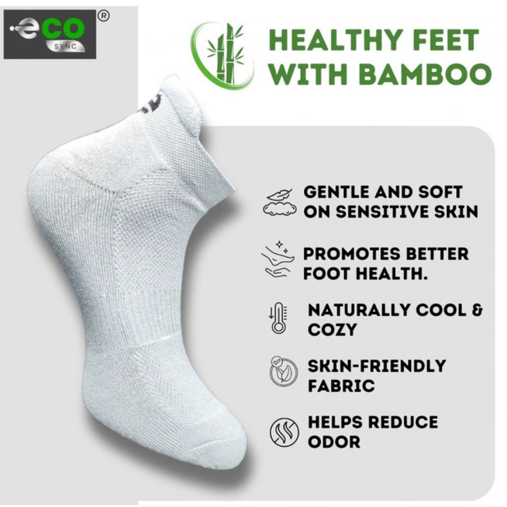 Generic 4_Pair Set Unisex Casual Bamboo Cotton Printed Ankle Length Socks (Multicolor)