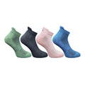 Generic 4_Pair Set Unisex Casual Bamboo Cotton Printed Ankle Length Socks (Multicolor)
