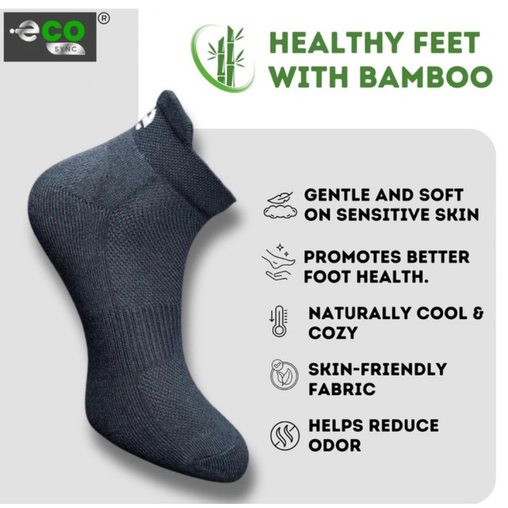 Generic 4_Pair Set Unisex Casual Bamboo Cotton Printed Ankle Length Socks (Multicolor)