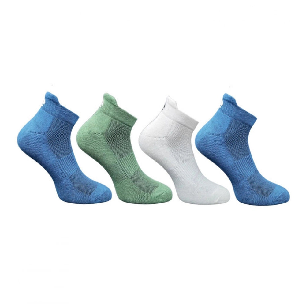 Generic 4_Pair Set Unisex Casual Bamboo Cotton Printed Ankle Length Socks (Multicolor)