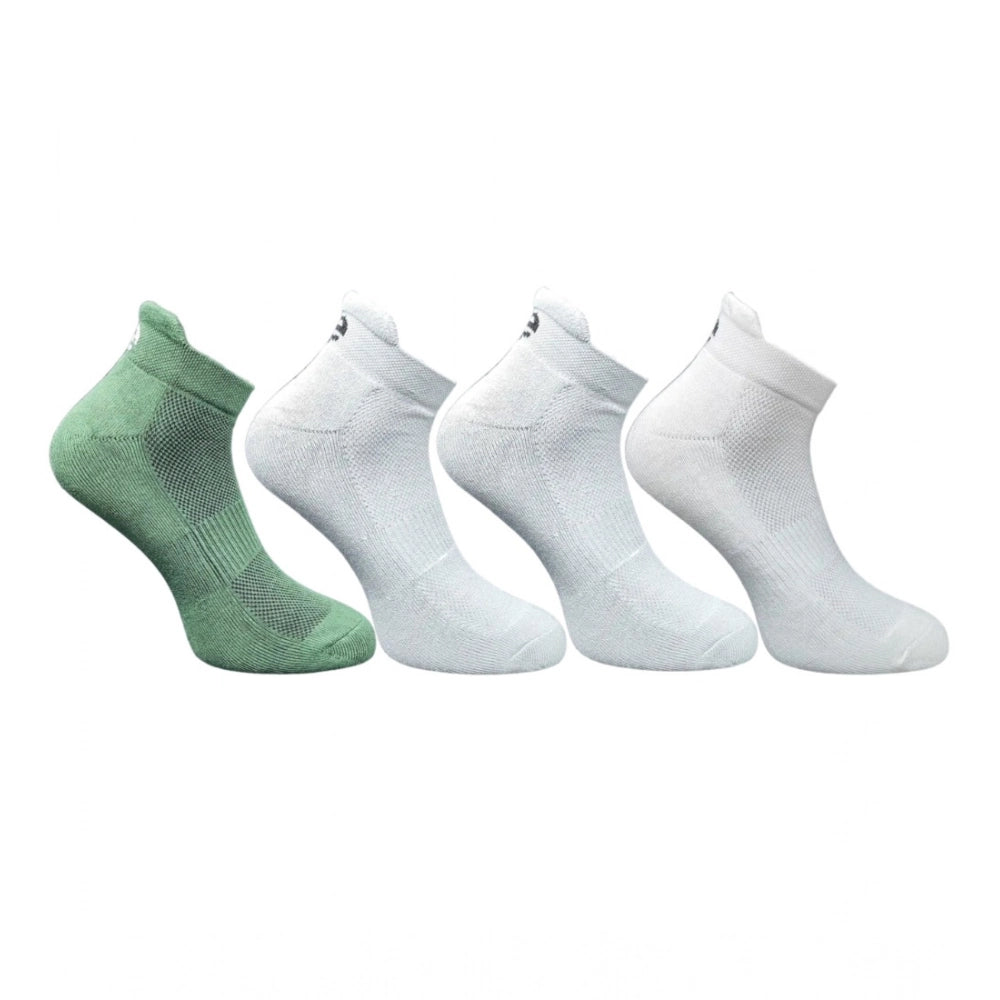 Generic 4_Pair Set Unisex Casual Bamboo Cotton Printed Ankle Length Socks (Multicolor)