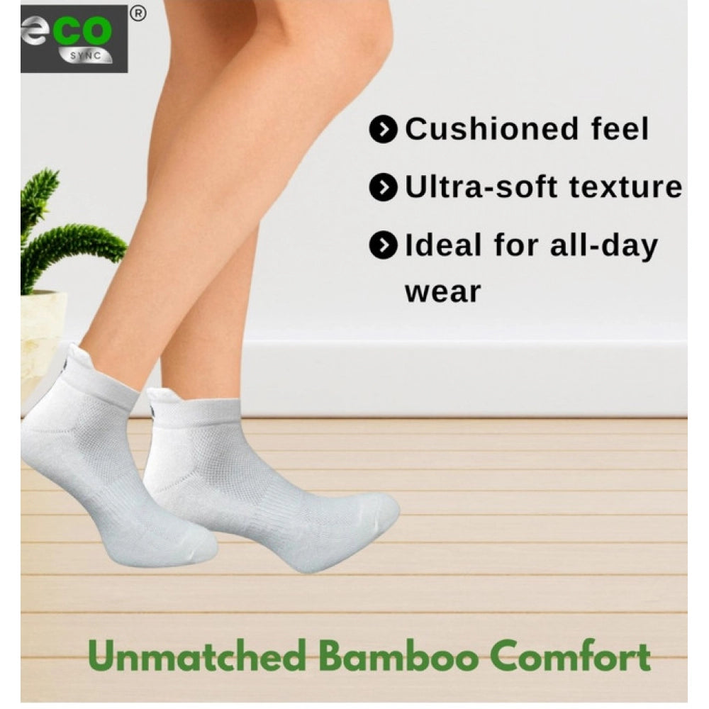 Generic 4_Pair Set Unisex Casual Bamboo Cotton Printed Ankle Length Socks (Multicolor)