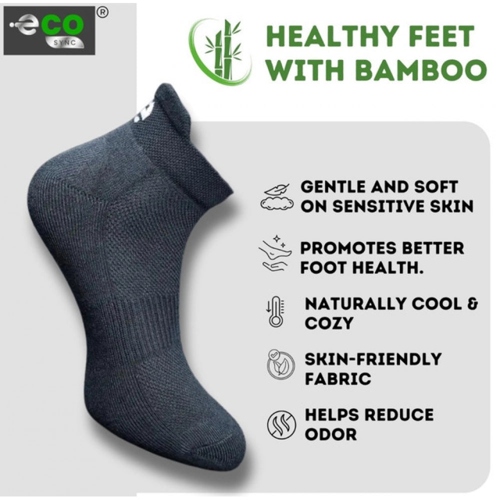 Generic 4_Pair Set Unisex Casual Bamboo Cotton Printed Ankle Length Socks (Multicolor)