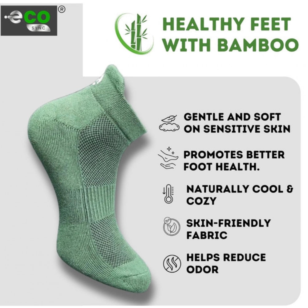 Generic 4_Pair Set Unisex Casual Bamboo Cotton Printed Ankle Length Socks (Multicolor)