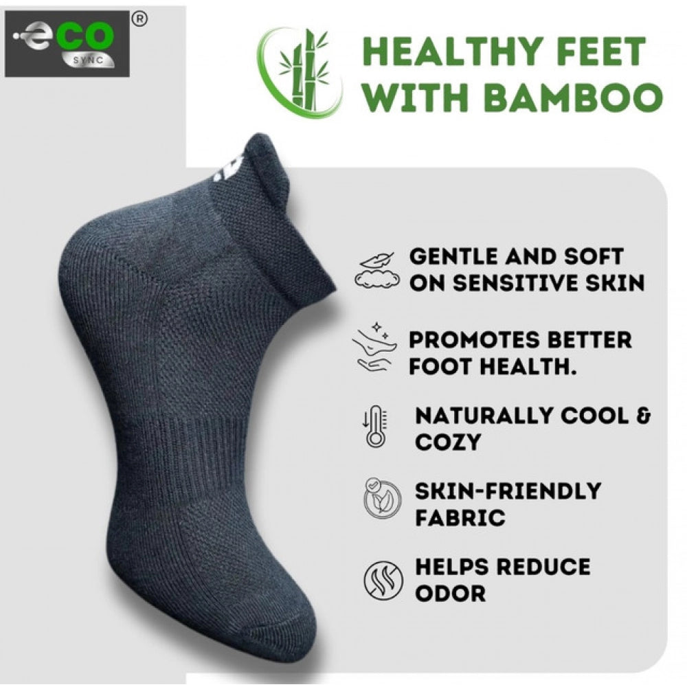 Generic 4_Pair Set Unisex Casual Bamboo Cotton Printed Ankle Length Socks (Multicolor)
