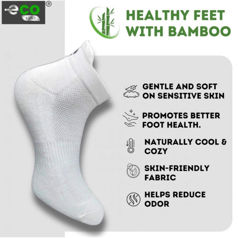 Generic 4_Pair Set Unisex Casual Bamboo Cotton Printed Ankle Length Socks (Multicolor)