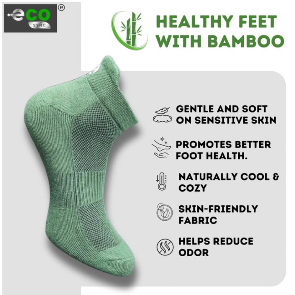 Generic 4_Pair Set Unisex Casual Bamboo Cotton Printed Ankle Length Socks (Multicolor)