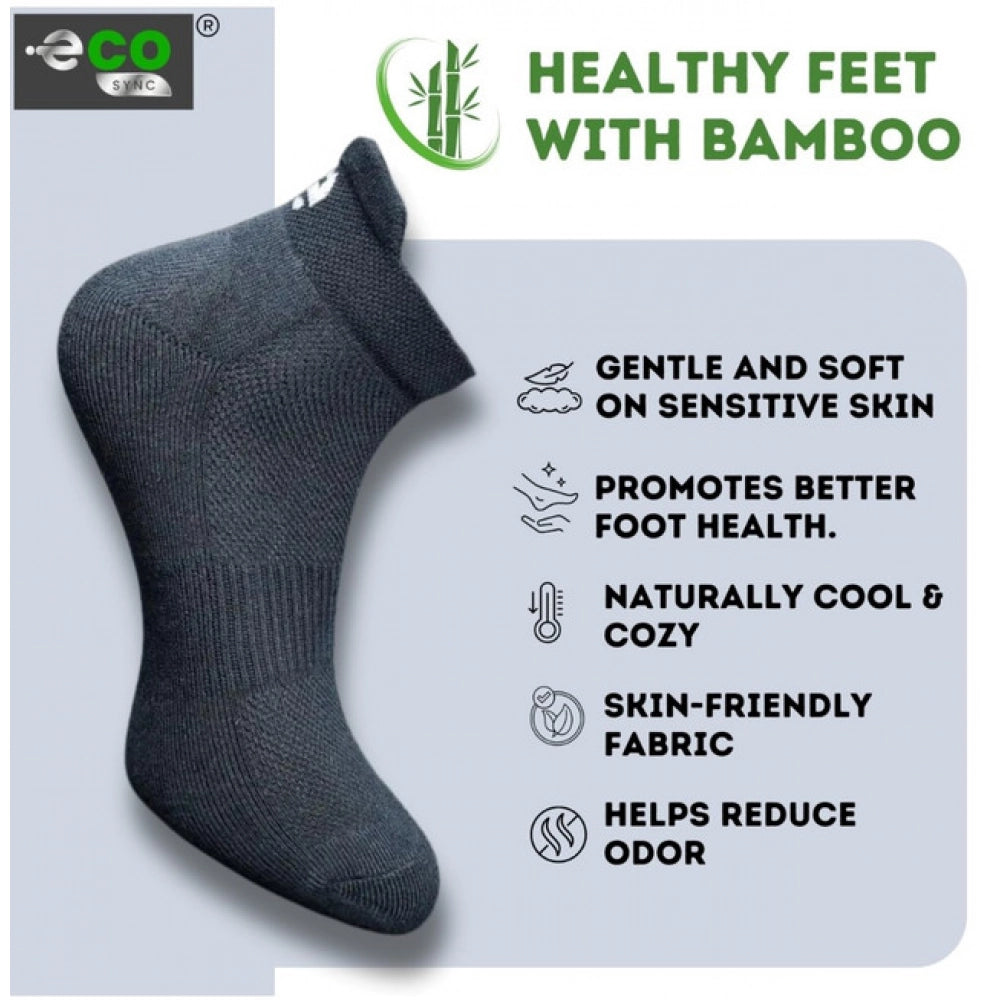 Generic 4_Pair Set Unisex Casual Bamboo Cotton Printed Ankle Length Socks (Multicolor)
