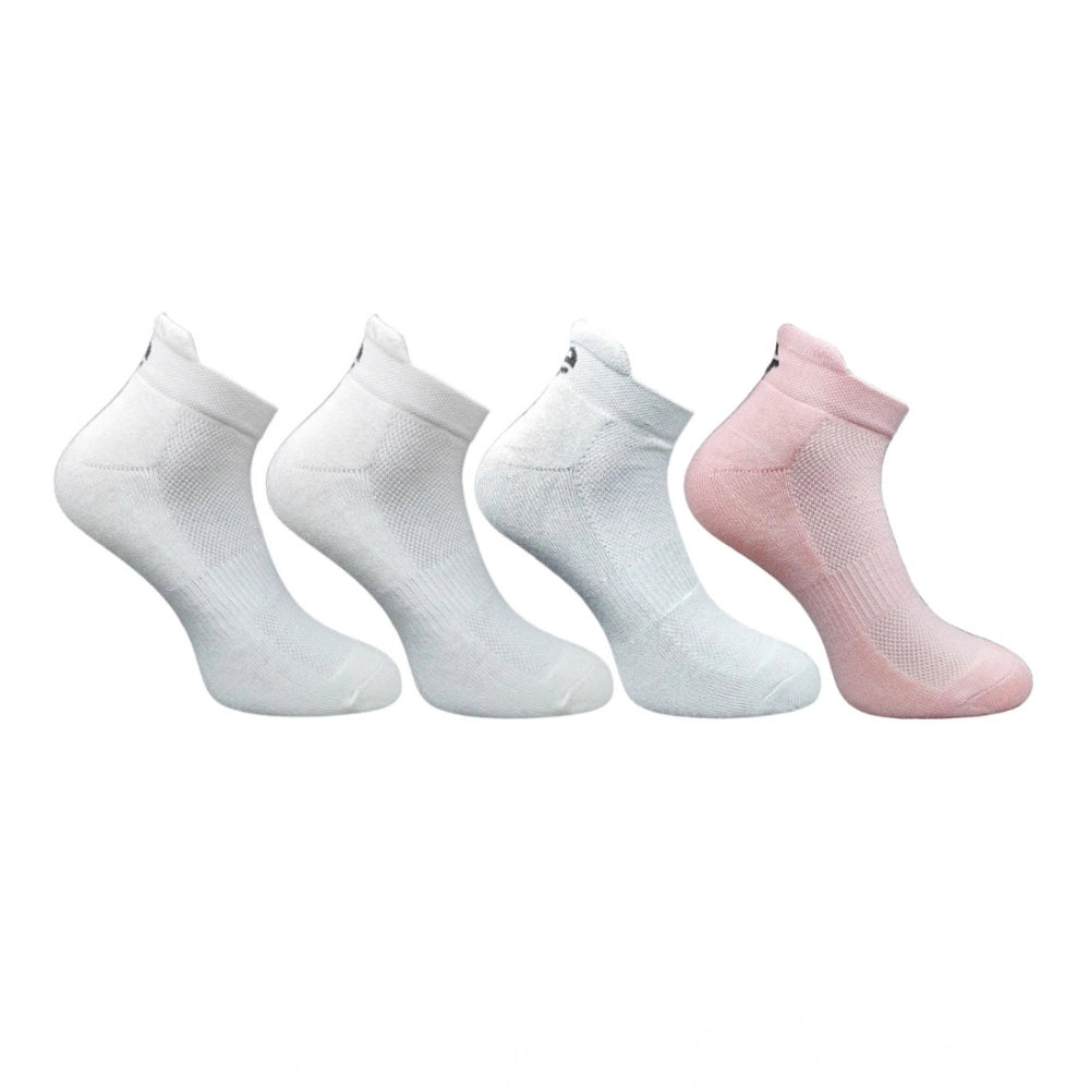 Generic 4_Pair Set Unisex Casual Bamboo Cotton Printed Ankle Length Socks (Multicolor)