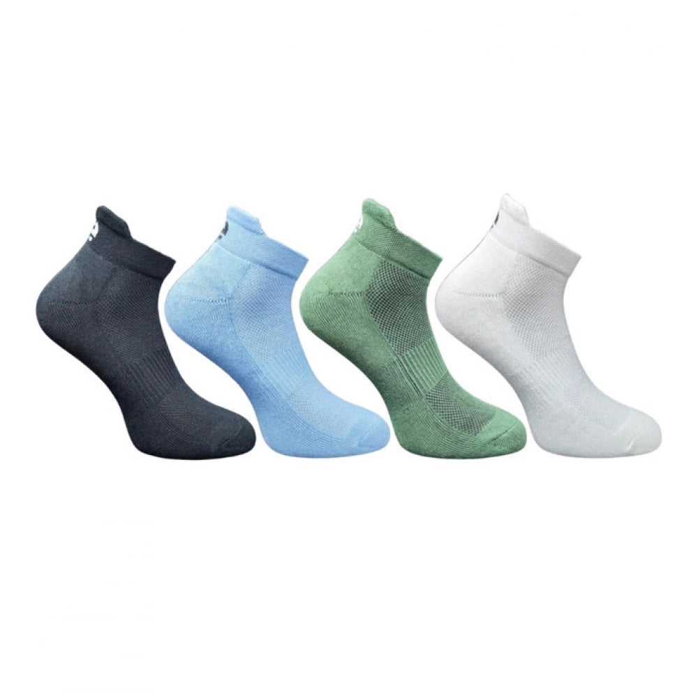 Generic 4_Pair Set Unisex Casual Bamboo Cotton Printed Ankle Length Socks (Multicolor)