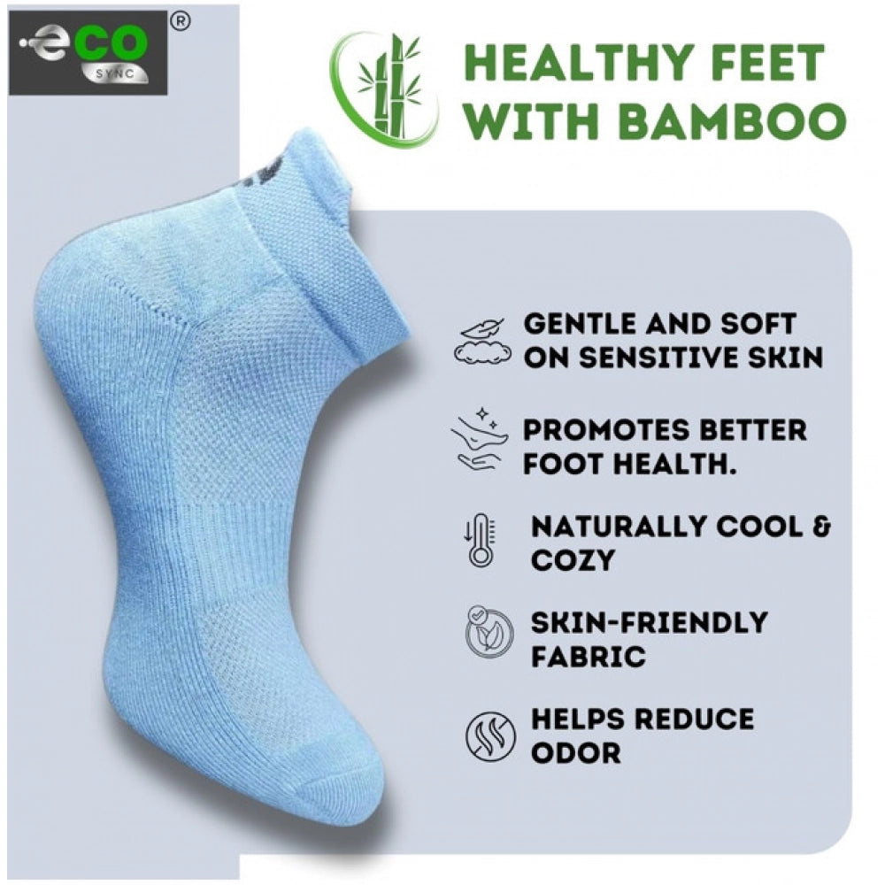 Generic 4_Pair Set Unisex Casual Bamboo Cotton Printed Ankle Length Socks (Multicolor)
