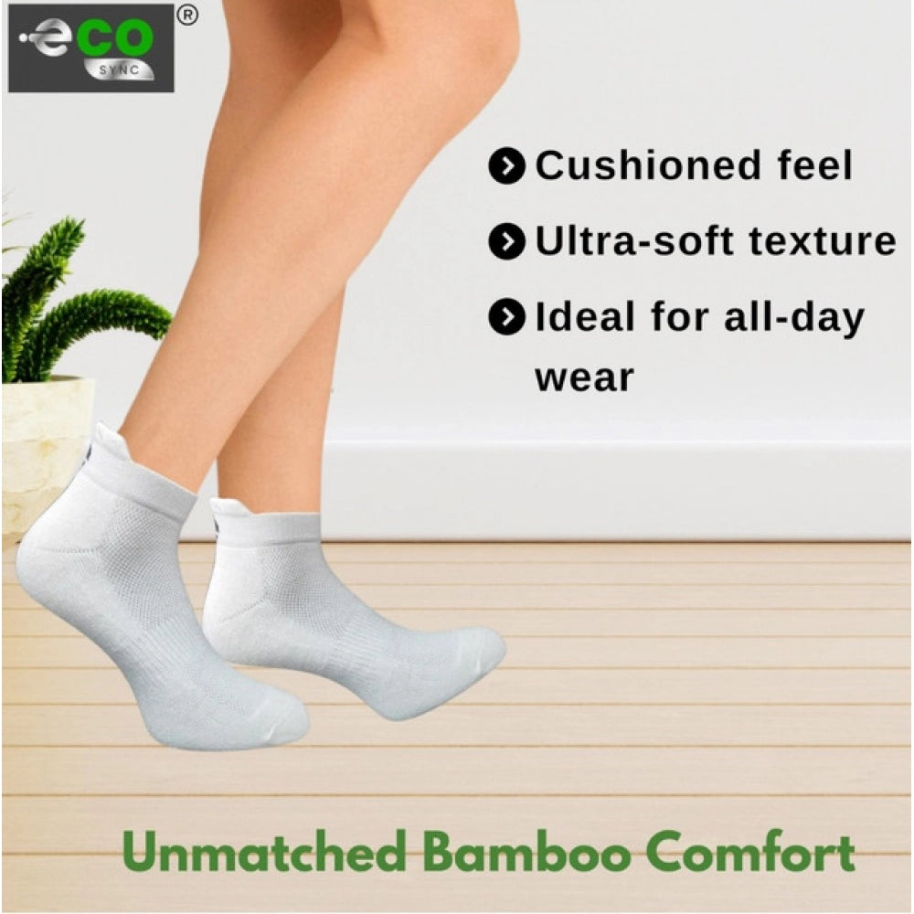 Generic 4_Pair Set Unisex Casual Bamboo Cotton Printed Ankle Length Socks (Multicolor)
