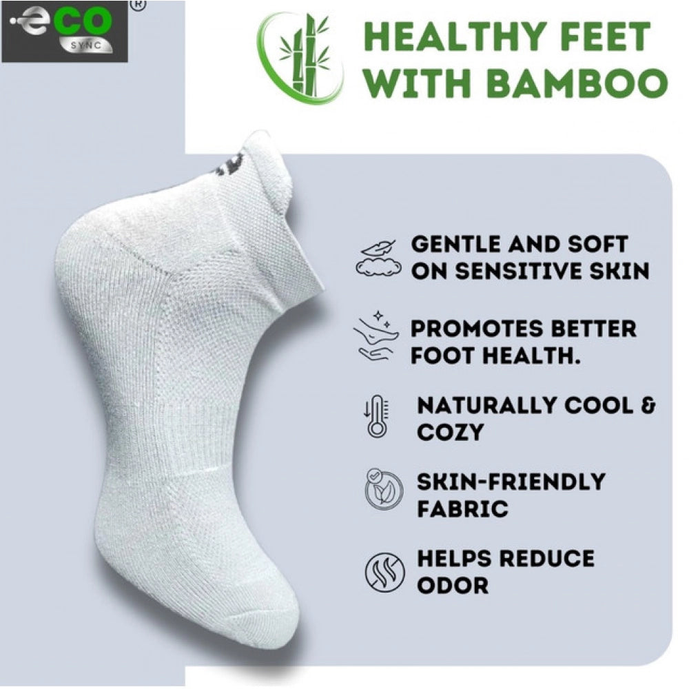 Generic 4_Pair Set Unisex Casual Bamboo Cotton Printed Ankle Length Socks (Multicolor)