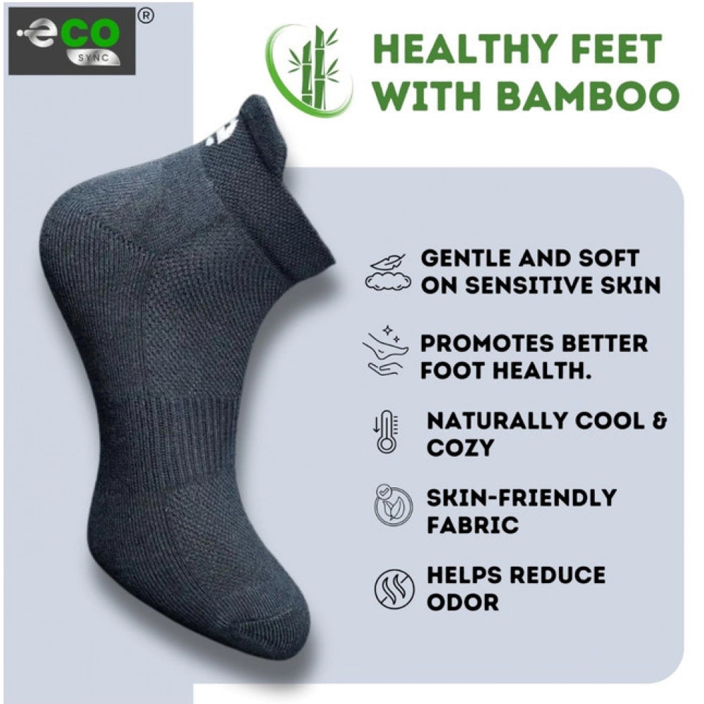 Generic 4_Pair Set Unisex Casual Bamboo Cotton Printed Ankle Length Socks (Multicolor)