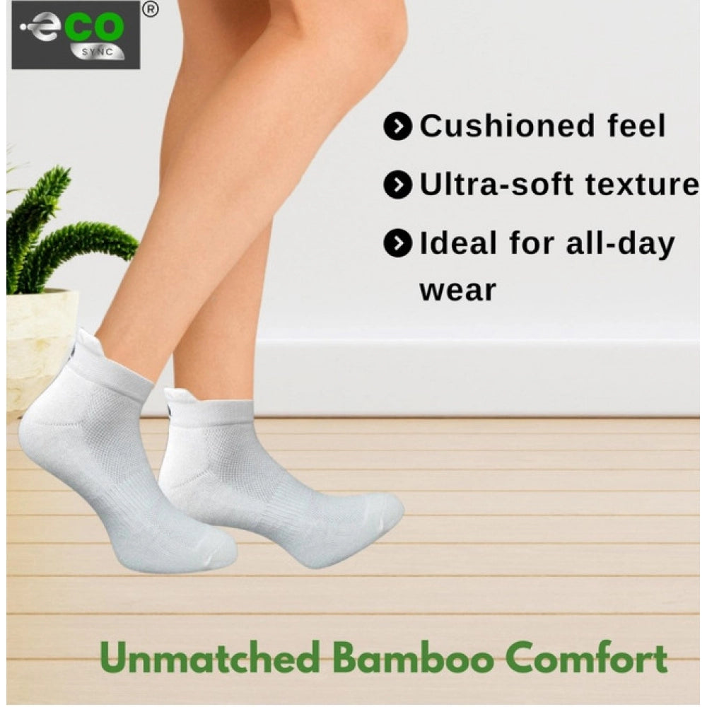 Generic 4_Pair Set Unisex Casual Bamboo Cotton Printed Ankle Length Socks (Multicolor)