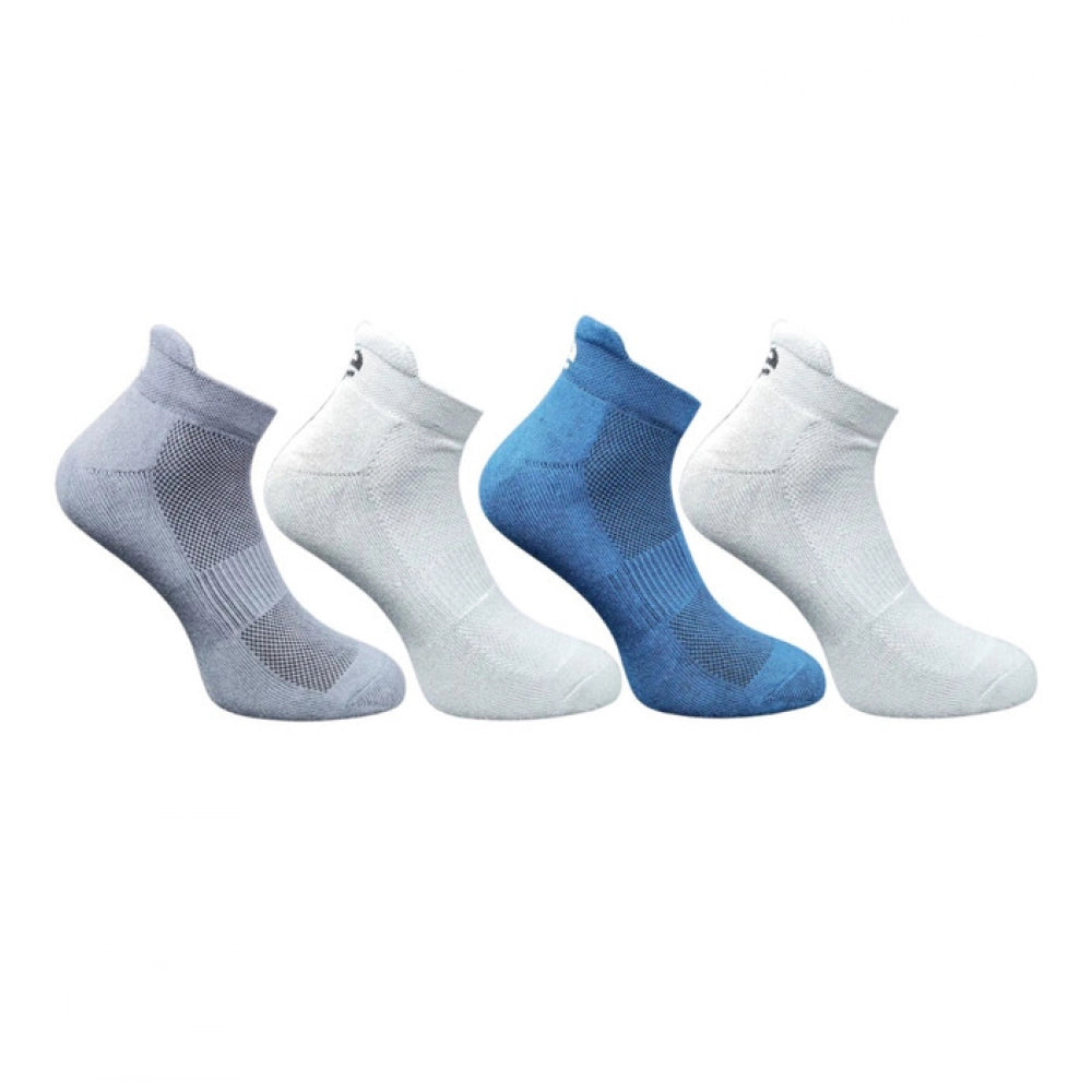 Generic 4_Pair Set Unisex Casual Bamboo Cotton Printed Ankle Length Socks (Multicolor)
