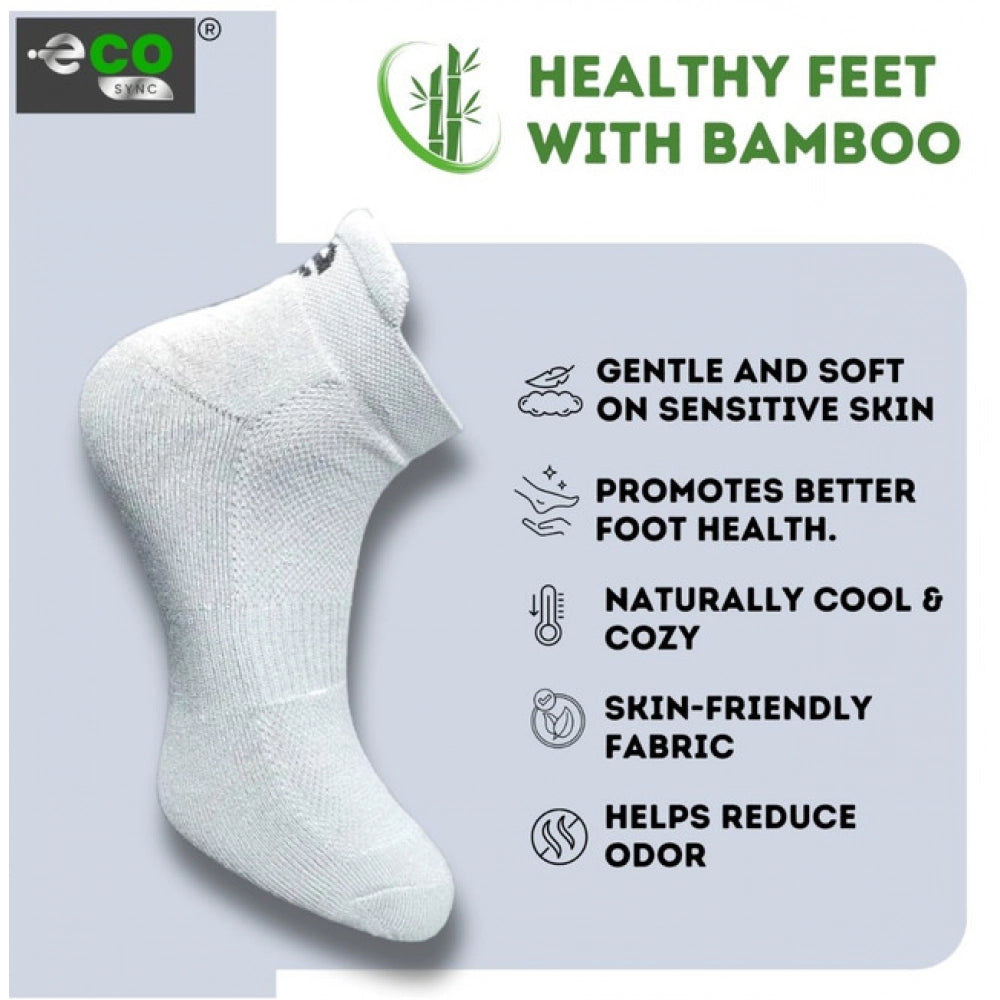 Generic 4_Pair Set Unisex Casual Bamboo Cotton Printed Ankle Length Socks (Multicolor)