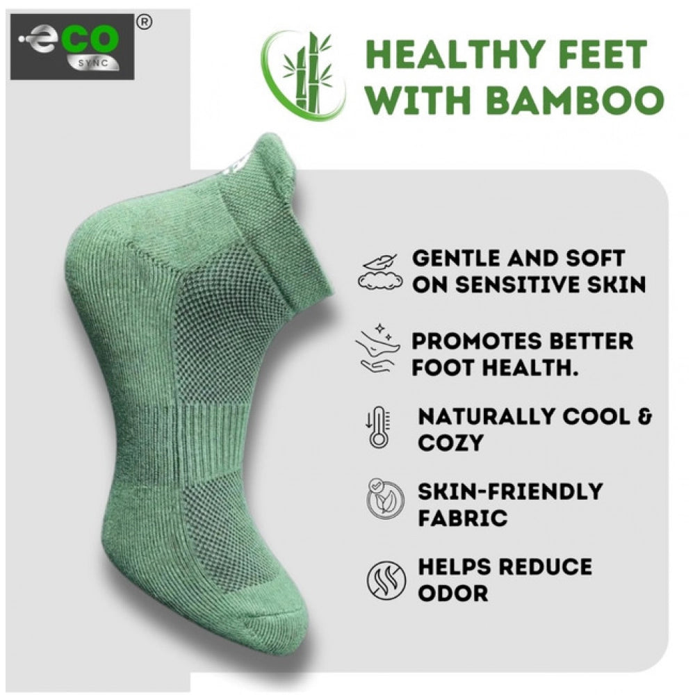 Generic 4_Pair Set Unisex Casual Bamboo Cotton Printed Ankle Length Socks (Multicolor)
