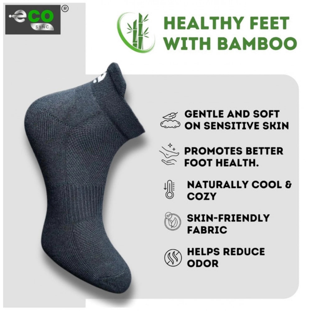 Generic 4_Pair Set Unisex Casual Bamboo Cotton Printed Ankle Length Socks (Multicolor)
