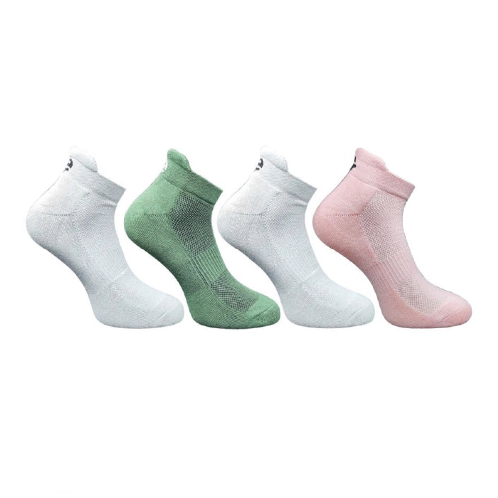 Generic 4_Pair Set Unisex Casual Bamboo Cotton Printed Ankle Length Socks (Multicolor)